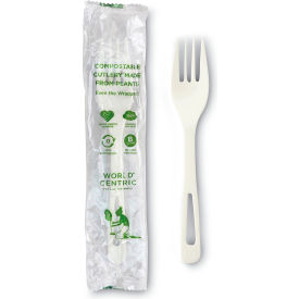 United Stationers Supply FO-PS-I Eco-Products® Compostable Fork, TPLA, White, Pack of 750 image.
