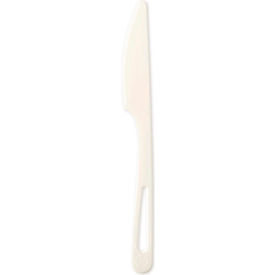 Mediumweight Knives, TPLA Compostable, White, 1000/Carton view 2