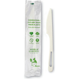 United Stationers Supply KN-PS-I Eco-Products® Compostable Knife, TPLA, White, Pack of 750 image.