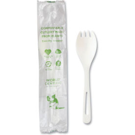 Mediumweight Sporks, White, TPLA Compostable, 750/Carton view 2
