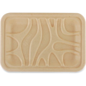 Fiber Tray, 5-11/16"W x 8-3/16"D x 5/8"H, Natural, Pack of 500 view 2