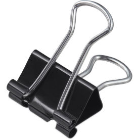 Universal® Medium Binder Clips Steel Wire 5/8" Cap. 1-1/4" Wide Black/Silver 36/Pack