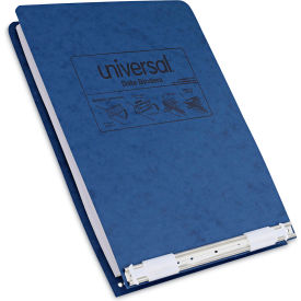 Universal UNV15432*** Universal® Pressboard Hanging Binder, 2 Posts, 6" Cap, 9.5 x 11, Blue image.