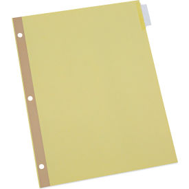 Universal UNV20891*** Universal® Deluxe Extended Insertable Tab Indexes, 8 Tab, 11" x 8.5", Buff, Clear Tabs, 24 Sets image.