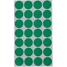 United Stationers Supply UNV40115 Universal® Self-Adhesive Removable Color-Coding Labels, 0.75", Green, 28/Sheet, 36 Sheets/Pack image.