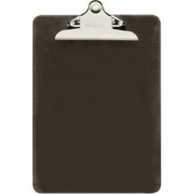 Universal® Plastic Clipboard 1-1/4" Capacity 8-1/2" x 11" Sheets Translucent Black