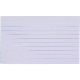 United Stationers Supply 47210 Universal® Ruled Index Cards, 3 x 5, White, 100/Pack image.