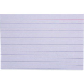 United Stationers Supply UNV47230*** Universal® Ruled Index Cards, 4 x 6, White, 100/Pack image.