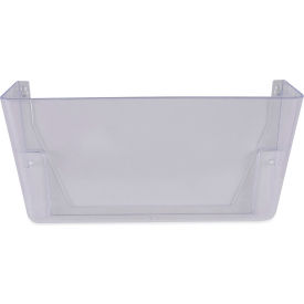 Universal UNV53682 Universal® Wall Files, 3 Sections, Letter Size, 13" x 4" x 14", Clear, 3/Set image.