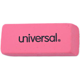 Universal Products UNV55120 Universal® Bevel Block Erasers For Pencil Marks, Slanted-Edge Rectangular Block, Large, 20/Pack image.
