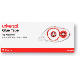 Universal Glue Tape Permanent 3/8" x 394" 2/Pack