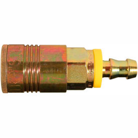 MILTON INDUSTRIES 1746-6 Milton 1746-6 P Style Automotive Push On and Lock Coupler 3/8" Hose Barb 5 Pack image.