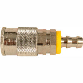 MILTON INDUSTRIES 1796-6 Milton 1796-6 H Style Industrial Push On and Lock Coupler 3/8" Hose Barb 5 Pack image.