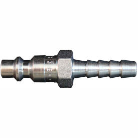 MILTON INDUSTRIES 736BK Milton 736 M Style Industrial Plug 1/4" Hose Barb 250 Pack image.