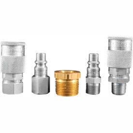 MILTON INDUSTRIES S-223 Milton S-223 H Style Industrial Coupler and Plug Reducer Kit 5 piece 5 Pack image.