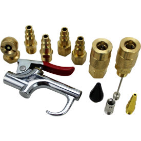 MILTON INDUSTRIES EX0312BKIT Exelair EX0312BKIT Blow Gun and Air Accessory Kit (12 Piece) image.