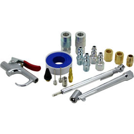 MILTON INDUSTRIES EX0318BKIT Exelair EX0318BKIT Blow Gun and Air Accessory Kit (18 Piece) image.