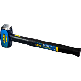 Club Hammer, 4 lb. Head, 16"L Indestructible Steel/Rubber Handle view 2
