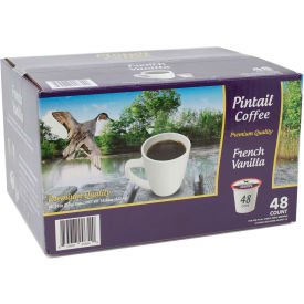 PINTAIL COFFEE, INC. FVSS48 Pintail Coffee French Vanilla, Medium Roast, 0.53 oz., 48 K-Cups/Box image.