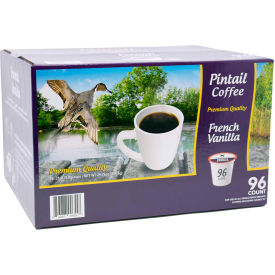 PINTAIL COFFEE, INC. FVSS96 Pintail Coffee French Vanilla, Medium Roast, 0.53 oz., 96 K-Cups/Box image.