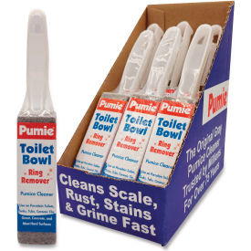 Pumie® Toilet Bowl Ring Remover Pumice w/Handle Gray 6/Case - UPMJAN6