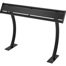 UltraSite® Hartford 4 Leaning Rail In-Ground Mount Black