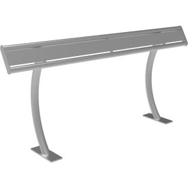 UltraSite® Hartford 6 Leaning Rail In-Ground Mount Gray