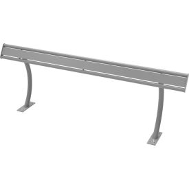 UltraSite® Hartford 8' Leaning Rail In-Ground Mount Gray