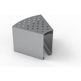 UltraSite® Pasadena 2 Outdoor Modular Bench without Back Surface Mount Metallic Silver 