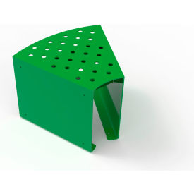 UltraSite® Pasadena 2 Outdoor Modular Bench without Back Surface Mount Spring Green 