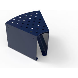 UltraSite® Pasadena 2 Outdoor Modular Bench without Back Surface Mount Ultra Blue 