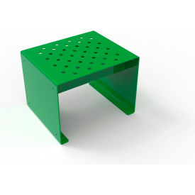 UltraSite® Pasadena 2 Outdoor Straight Modular Bench without Back Surface Mount Spring Green 