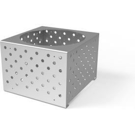 UltraSite® Pasadena Square Planter 26"W x 26"D x 18"H Metallic Silver 