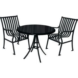 UltraSite® Hamilton Portable Dining Table 36"" Round x 30""H Black