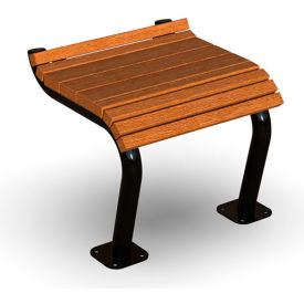 Ultra Play Systems Inc. BLK-411SM-CDR2 UltraSite® Denali Recycled Plastic Bench w/o Back, Surface Mount, 2L, Cedar image.