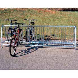 Ultra Play Systems Inc. 5910P Portable Traditional Bike Rack, 20-Bike Capacity, Double Sided, 10 Long image.