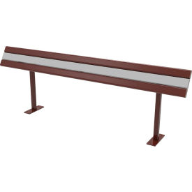 UltraSite® Richmond 8 Leaning Rail In-Ground Mount Brown