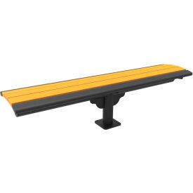 Ultra Play Systems Inc. BLK-69SM-CDR6 UltraSite® Phoenix Cantilever Recycled Plastic Bench, Surface Mount, 6L, Cedar image.