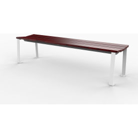 UltraSite® New Haven 4 Ash Wood Flat Bench without Back Brown