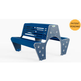 BarkPark Pup Passage Bench Inground Mount Natural 