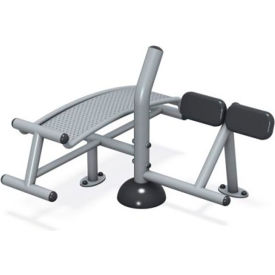 ActionFit Inground Mounted Sit-Up/Back Extension Gray 