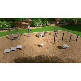 ActionFit Inground Mounted Endurance Course Multi-colored 