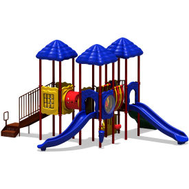 Ultra Play Systems Inc. UPLAY-007-P UPlay Today™ Cumberland Gap Commercial Playground Playset, Playful (Red, Yellow, Blue) image.
