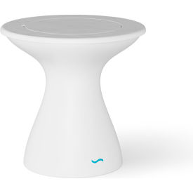 Ledge® Lounger Autograph Standard Side Table White Base Gray Lid 