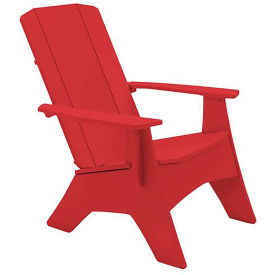 Ledge Lounger Adirondack, Regular, Ready To Assemble, Red view 2