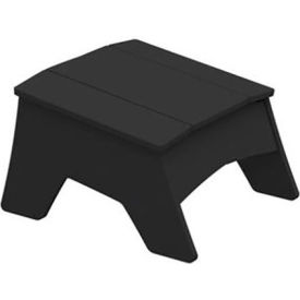 Ledge Lounger Adirondack Ottoman, Black view 2