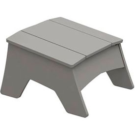 Ledge Lounger Adirondack Ottoman, Gray view 2