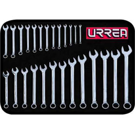 Urrea Professional Tools 1200QM Urrea Metric Combination Wrench Set, 1200QM, 6 & 12 Pt, 6-32 mm Opening Sizes, 26 Pcs image.
