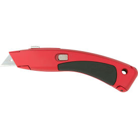 Urrea Curved Retractable Utility Knife 7-1/2""L Red