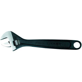 Urrea Professional Tools 708S Urrea Adjustable Wrench, 708S, 8" Long, 1" Max Opening, Black Finish image.